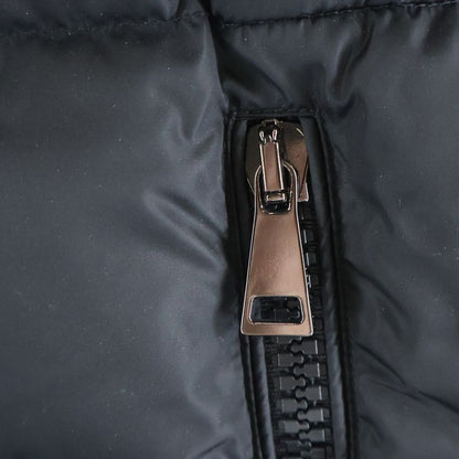Moncler Ruffle Zip Up Jacket Black