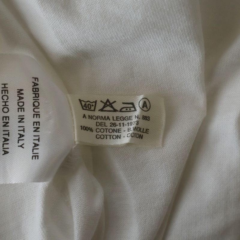 Hermes Chest Logo Crew Neck T-Shirt White