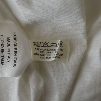 Hermes Chest Logo Crew Neck T-Shirt White