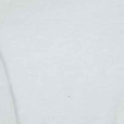 Hermes Chest Logo Crew Neck T-Shirt White