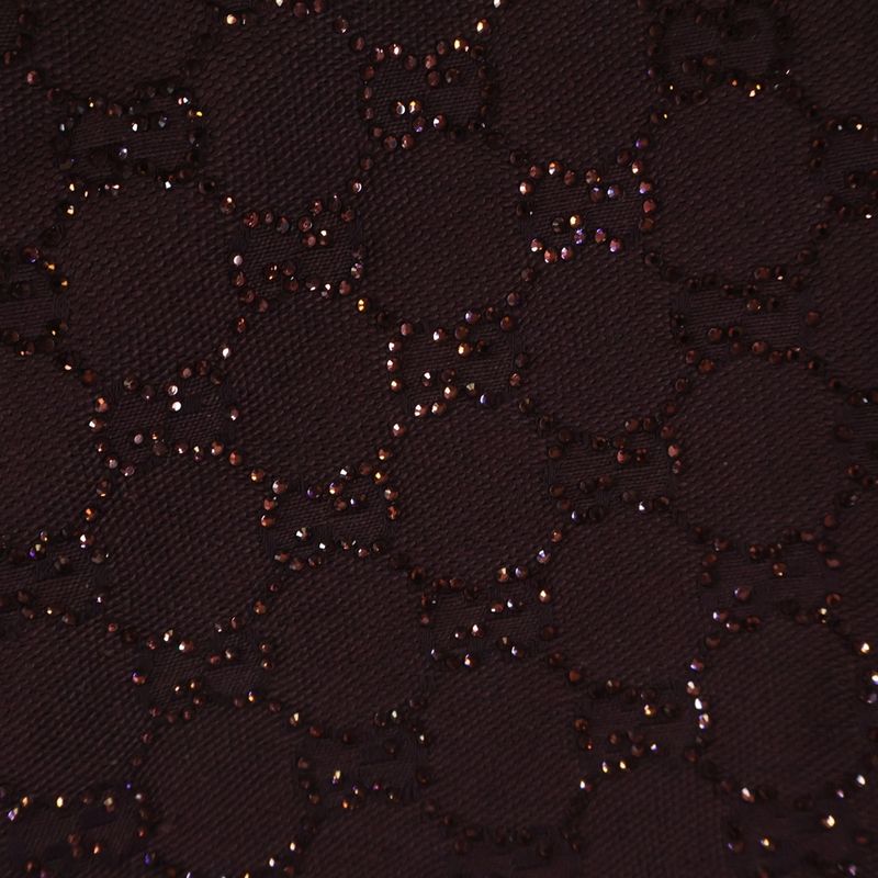 Gucci Crystal GG Canvas Shorts Line Stone Decoration Burgundy
