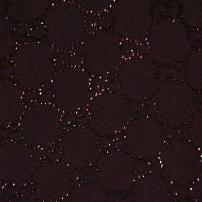 Gucci Crystal GG Canvas Shorts Line Stone Decoration Burgundy