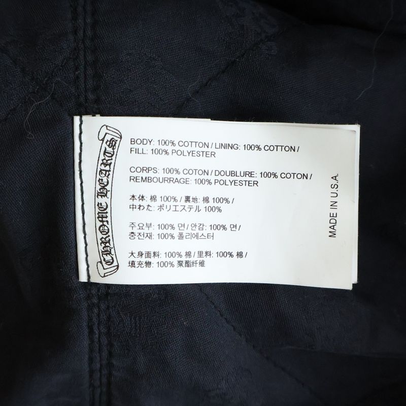 Chrome Hearts Not Work Dog Herringbone Shirt Jacket Not Dog Quilted Denim