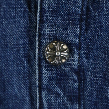 Chrome Hearts Not Work Dog Herringbone Shirt Jacket Not Dog Quilted Denim