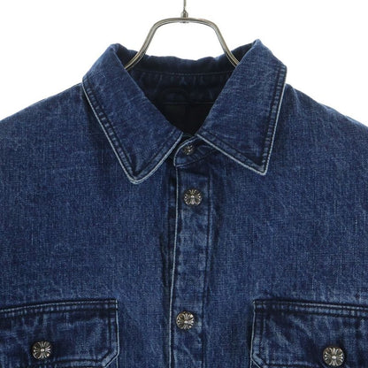 Chrome Hearts Not Work Dog Herringbone Shirt Jacket Not Dog Quilted Denim