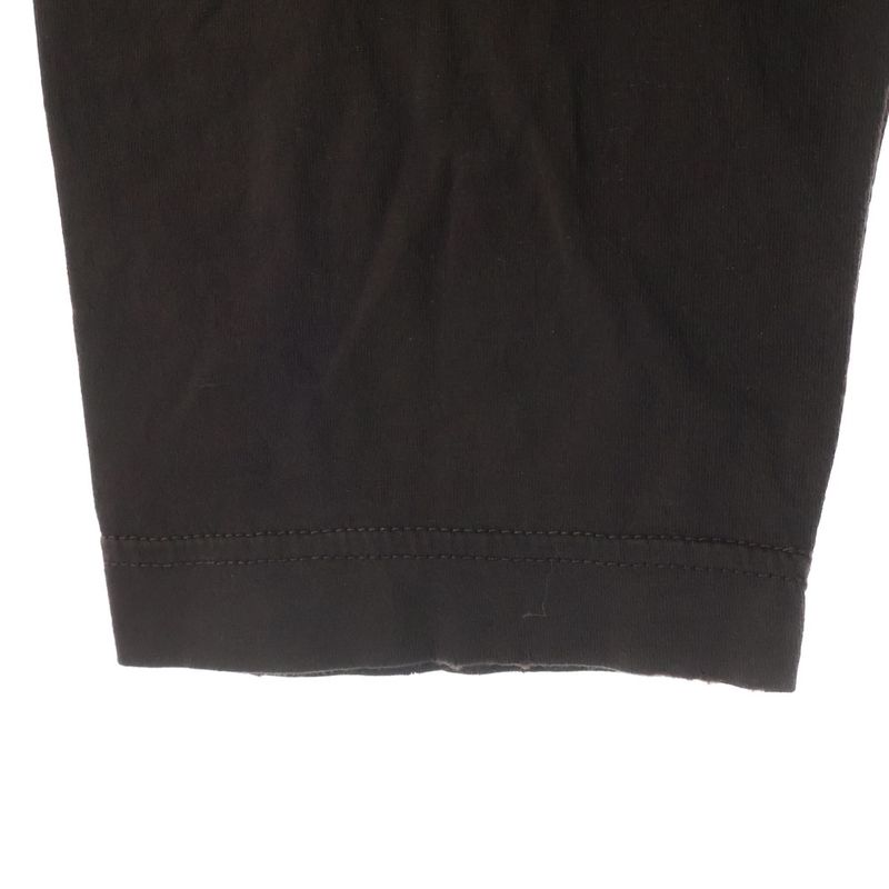 Prada Long Sleeved Cotton Hoodie T-Shirt Hood Long Sleeve Brown