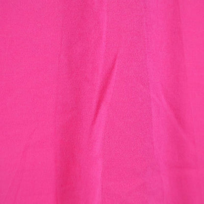 Celine Front Logo Print Crew Neck Short Sleeve T-Shirt Pink