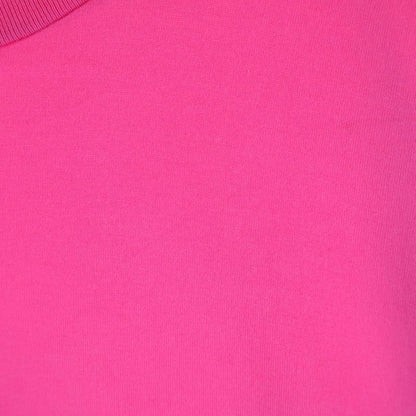 Celine Front Logo Print Crew Neck Short Sleeve T-Shirt Pink