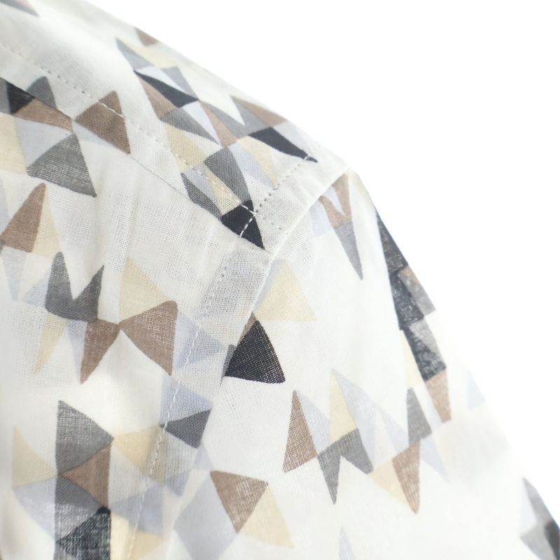 Gucci Skinny Shirt Allover Pattern Short Sleeve White