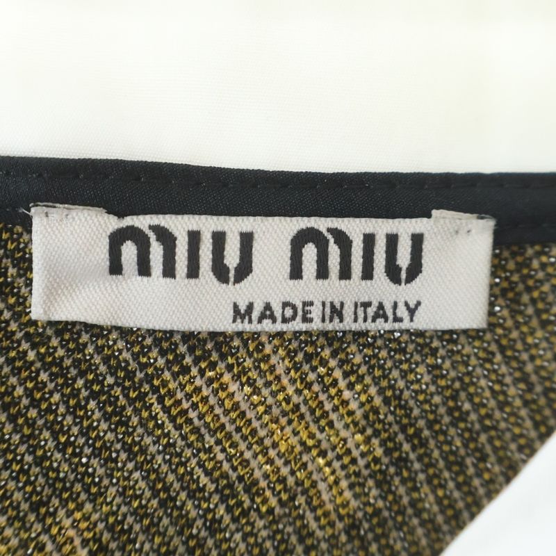 Miu Miu Bigcolor One Peace Floral Dress Black