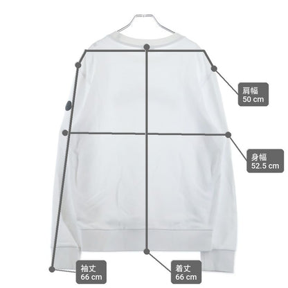 Moncler Sweatshirt Graphic Print Crew Neck White