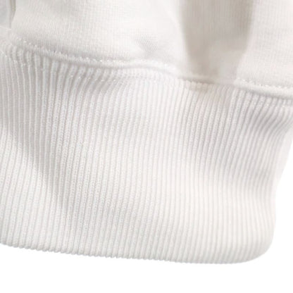 Balenciaga Logo Hoodie White Cotton