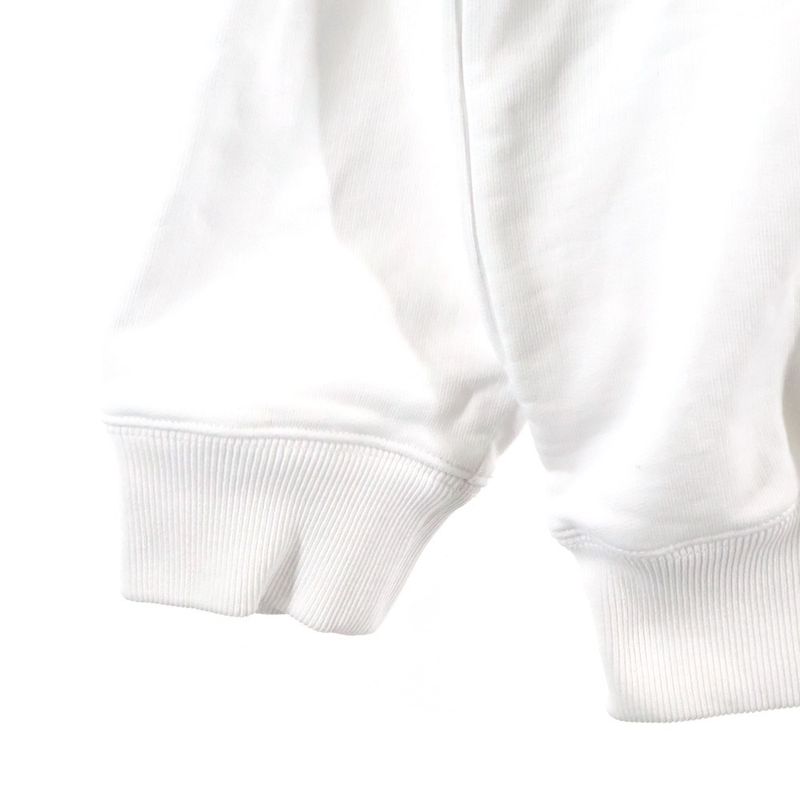 Balenciaga Logo Hoodie White Cotton