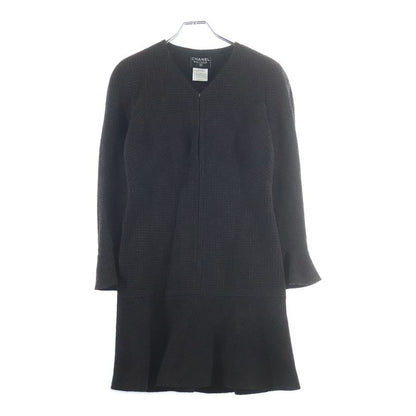 Chanel Tweed Dress Brown