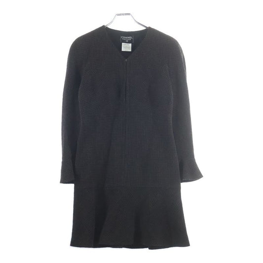 Chanel Tweed Dress Brown