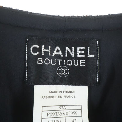 Chanel Tweed Dress Brown