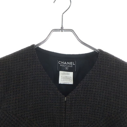 Chanel Tweed Dress Brown
