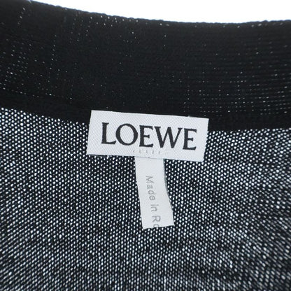 Loewe Anagram Long Sleeve Cardigan Black