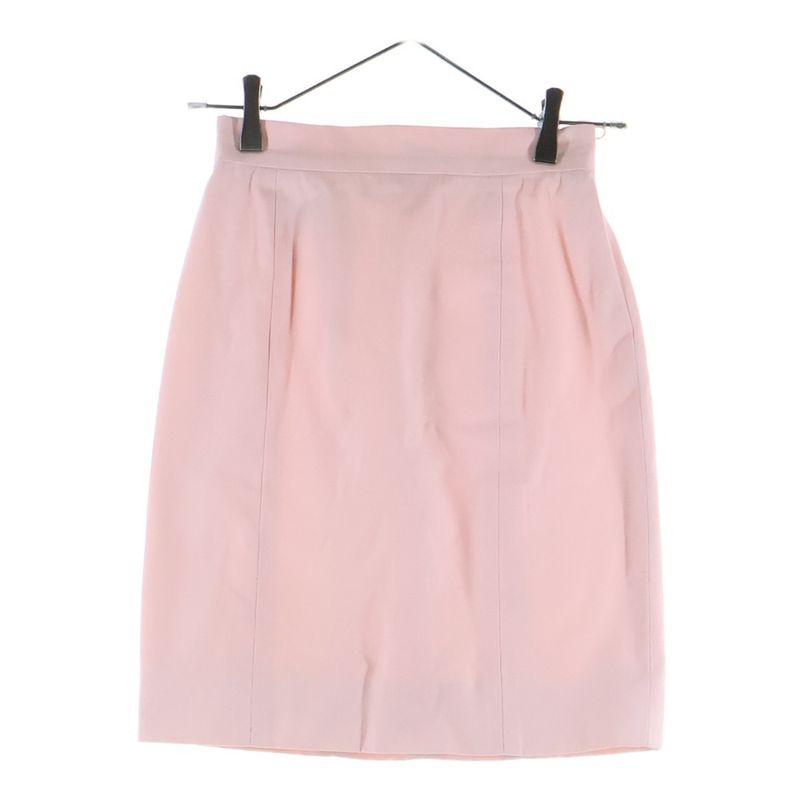 Chanel Set CC Logo Button Tailored Jacket Tight Mini Skirt Pink