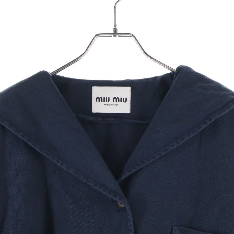 Miu Miu Drill Jacket Navy 38