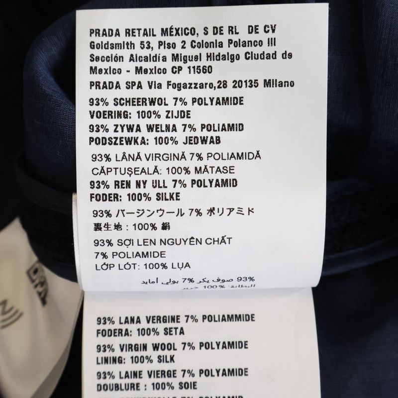 Miu Miu Tweed Jacket Navy 40