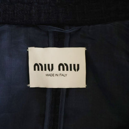 Miu Miu Tweed Jacket Navy 40
