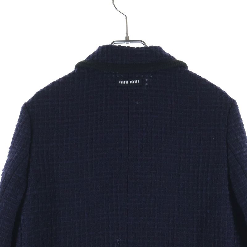 Miu Miu Tweed Jacket Navy 40