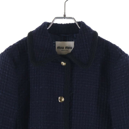 Miu Miu Tweed Jacket Navy 40