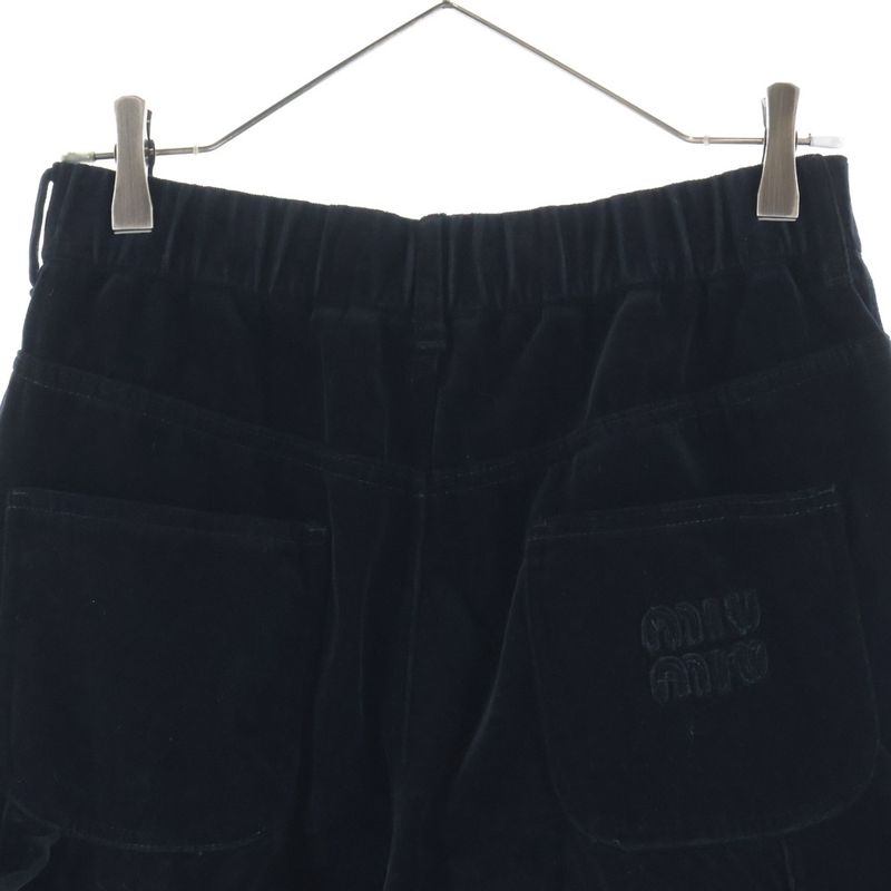 Miu Miu Velvet Capenta Pants Black 38