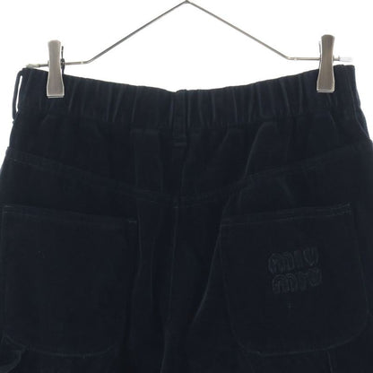 Miu Miu Velvet Capenta Pants Black 38