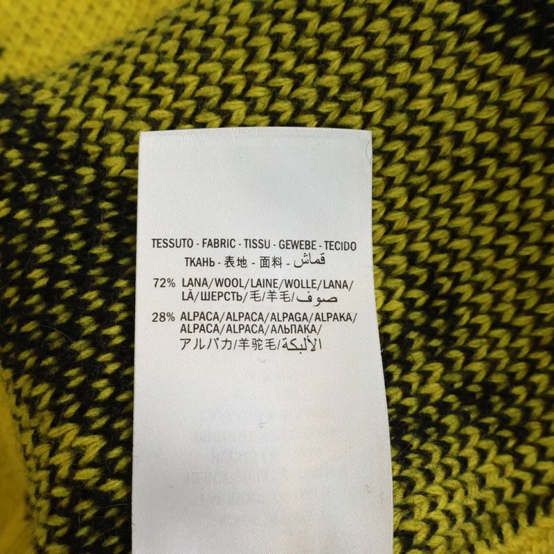 Gucci Wool Knit Sweater Crew Neck Yellow