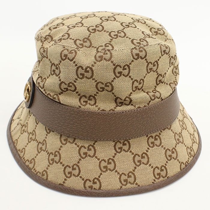 Gucci Fedora Hat GG Canvas Hat Cotton