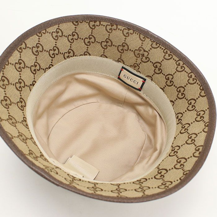 Gucci Fedora Hat GG Canvas Hat Cotton