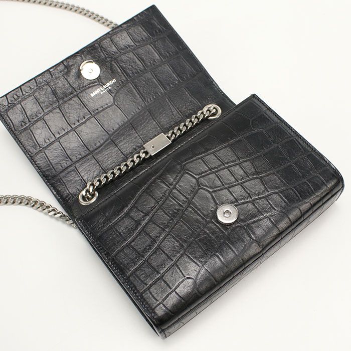 Saint Laurent Chain Shoulder Bag Leather