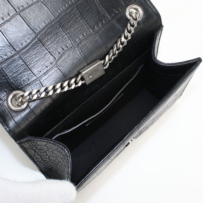 Saint Laurent Chain Shoulder Bag Leather