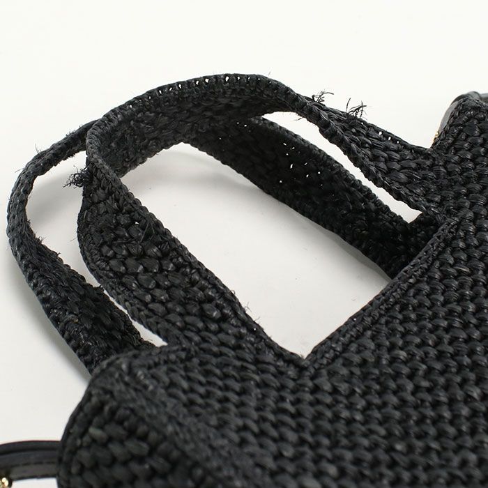 Loewe Tote Mini 2-Way Font Basket Raffia Leather