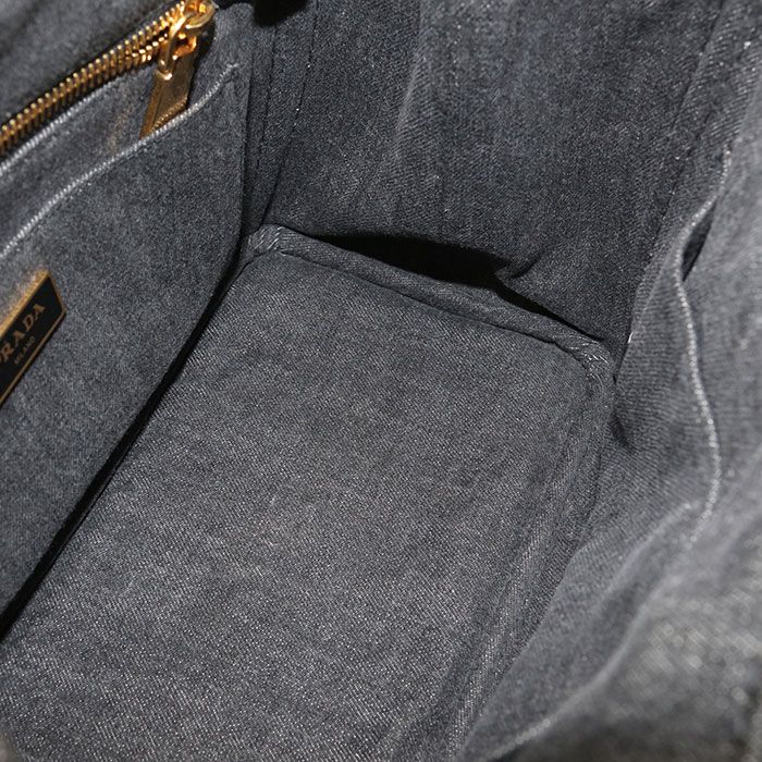 Prada 2-Way Canapa Tote Cotton Canvas
