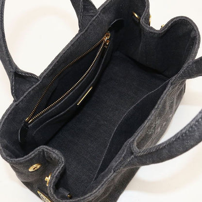 Prada 2-Way Canapa Tote Cotton Canvas