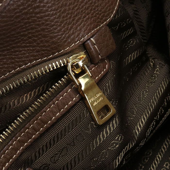 Prada Tote Nylon Totes Brown