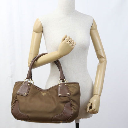Prada Tote Nylon Totes Brown