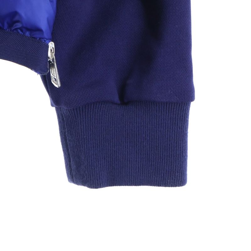 Moncler Down Contrast Zip Up Jacket Blue