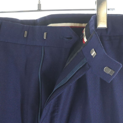 Gucci Wool Pants Pleated Trousers Navy