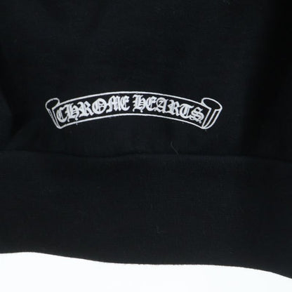 Chrome Hearts Sweatshirt Plvr Sleeve Logo Print Daga Zip Up Hoodie Black