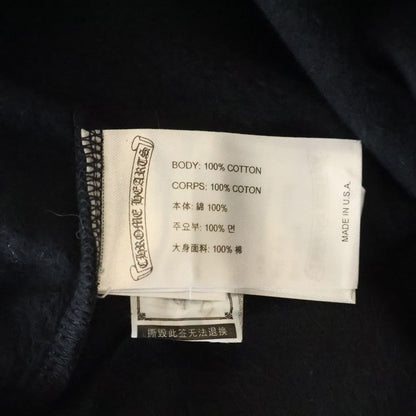 Chrome Hearts Sweatshirt Plvr Sleeve Logo Print Daga Zip Up Hoodie Black
