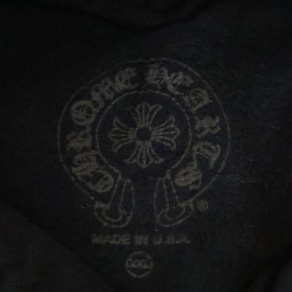 Chrome Hearts Sweatshirt Plvr Sleeve Logo Print Daga Zip Up Hoodie Black