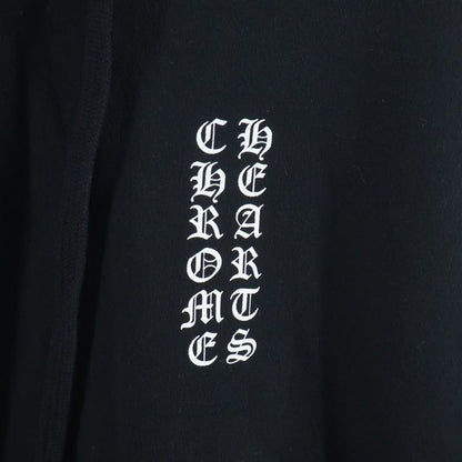 Chrome Hearts Sweatshirt Plvr Sleeve Logo Print Daga Zip Up Hoodie Black
