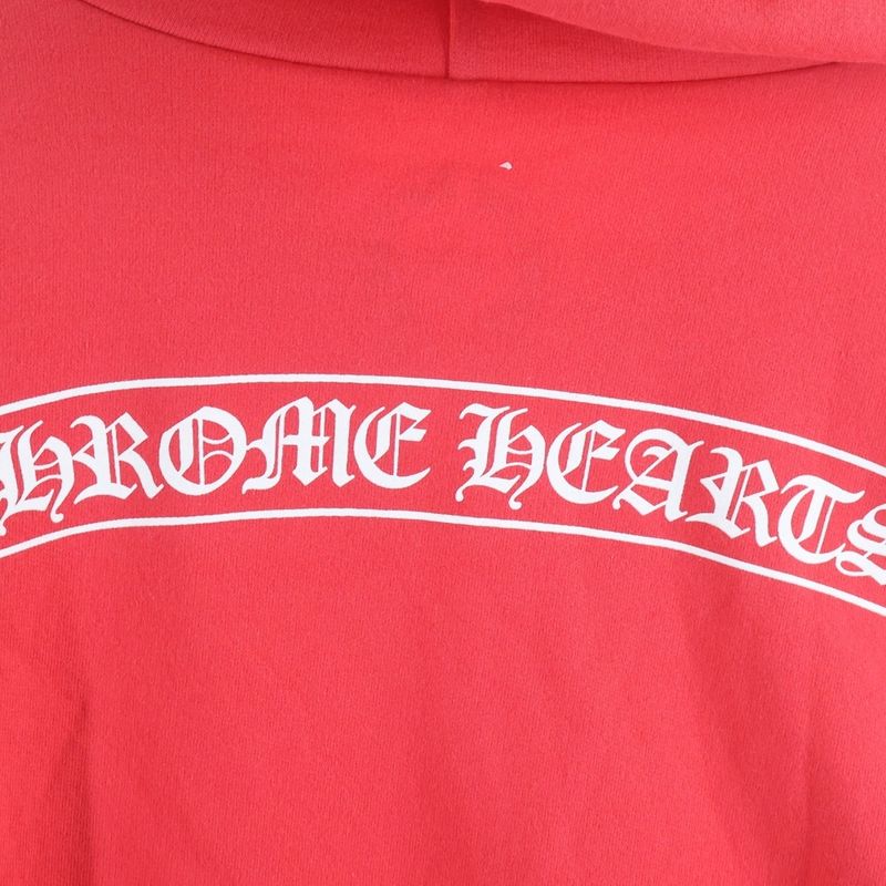 Chrome Hearts Sweatshirt Plv English Print Hoodie Red