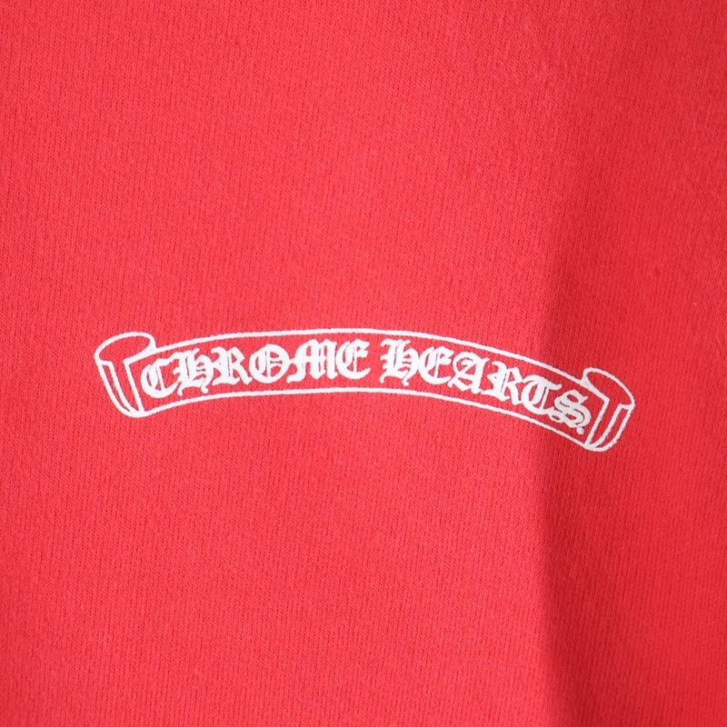 Chrome Hearts Sweatshirt Plv English Print Hoodie Red
