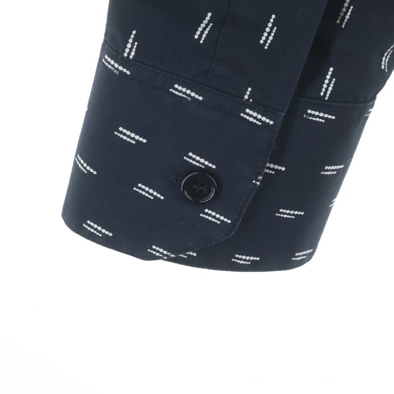 Celine Sorbonne Color Dot Print Long Sleeve Shirt Black
