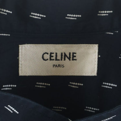 Celine Sorbonne Color Dot Print Long Sleeve Shirt Black